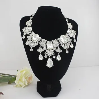 

TL094 new bride suit luxury atmosphere European Tassel Necklace Earrings set of two wedding accessories