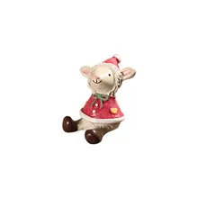 Resin Miniature Christmas Animals DIY Craft Accessory Home Garden Decoration
