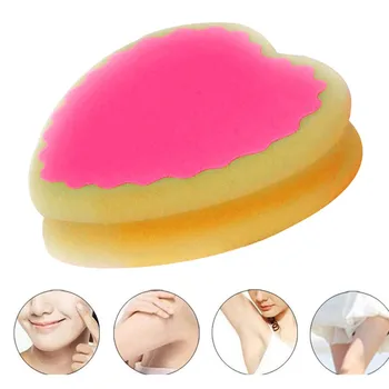 

1pcs hair removal sponge pad removes depilatory agent rose red heart-shaped magical hair removal sponge