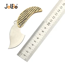 JelBo мини листовой стальной нож портативный карманный нож складной нож для охоты и кемпинга инструмент для выживания на открытом воздухе тактический нож