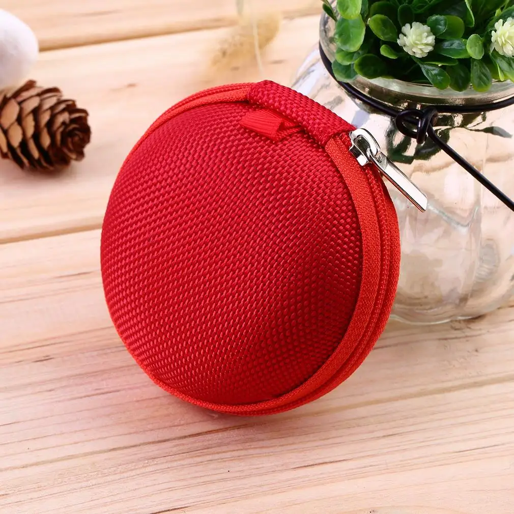 7 Colors PU leather Zipper Protective Headphone case Pouch Earphone Storage bag Soft Headset Earbuds box Usb cable organizer