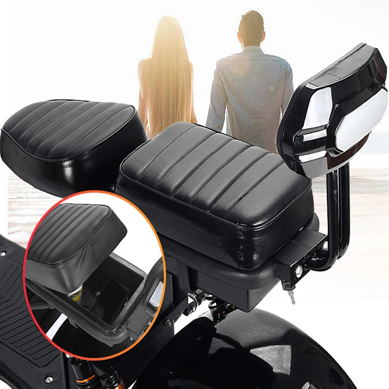 Электрический скутер Citycoco с литиевой батареей 1500 Вт для взрослых, электровелосипед с ЖК-кнопкой, большое колесо, двойное заднее сиденье мотоцикла