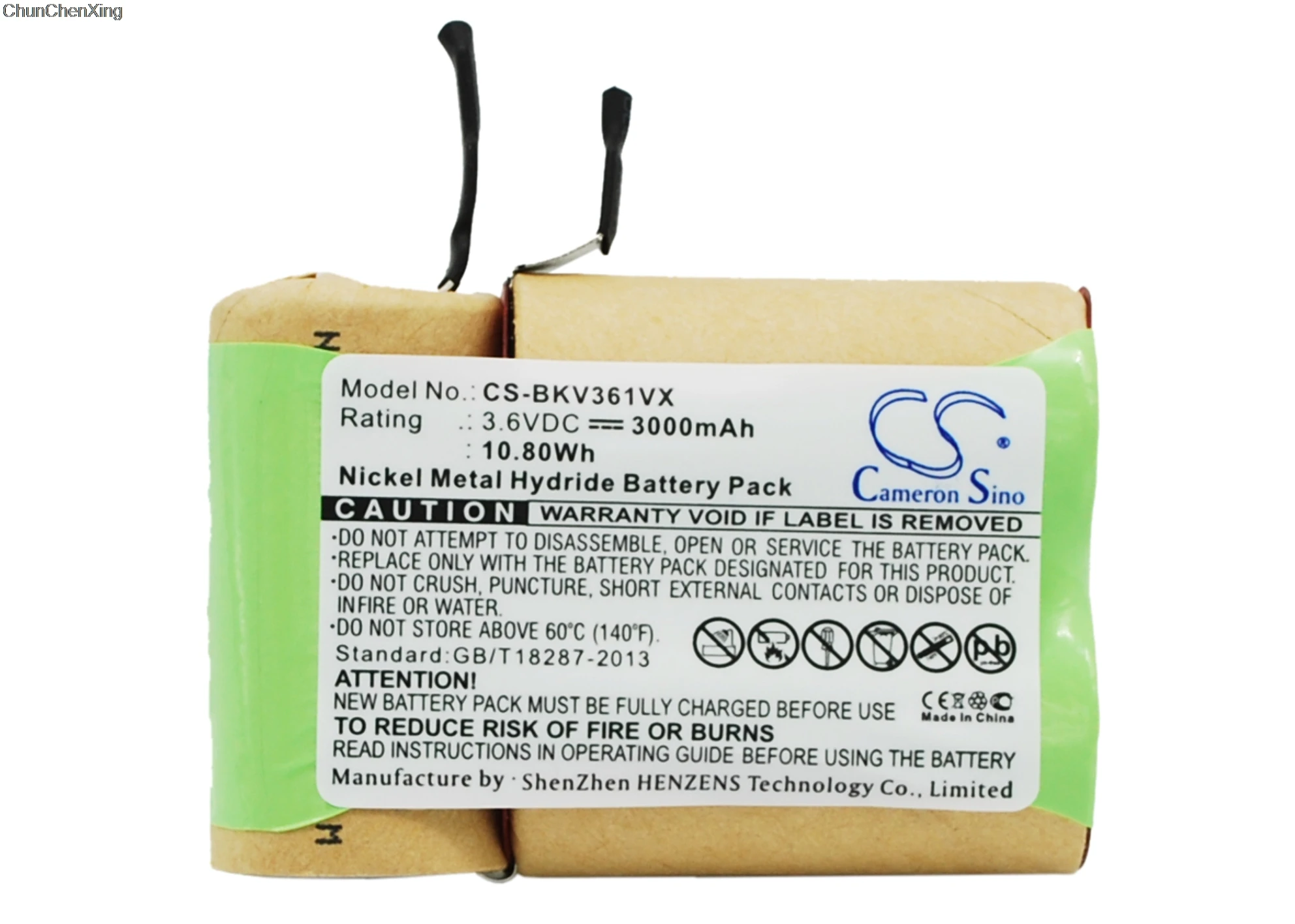 Аккумулятор Cameron Sino 3000mAh для Black& Decker V3610