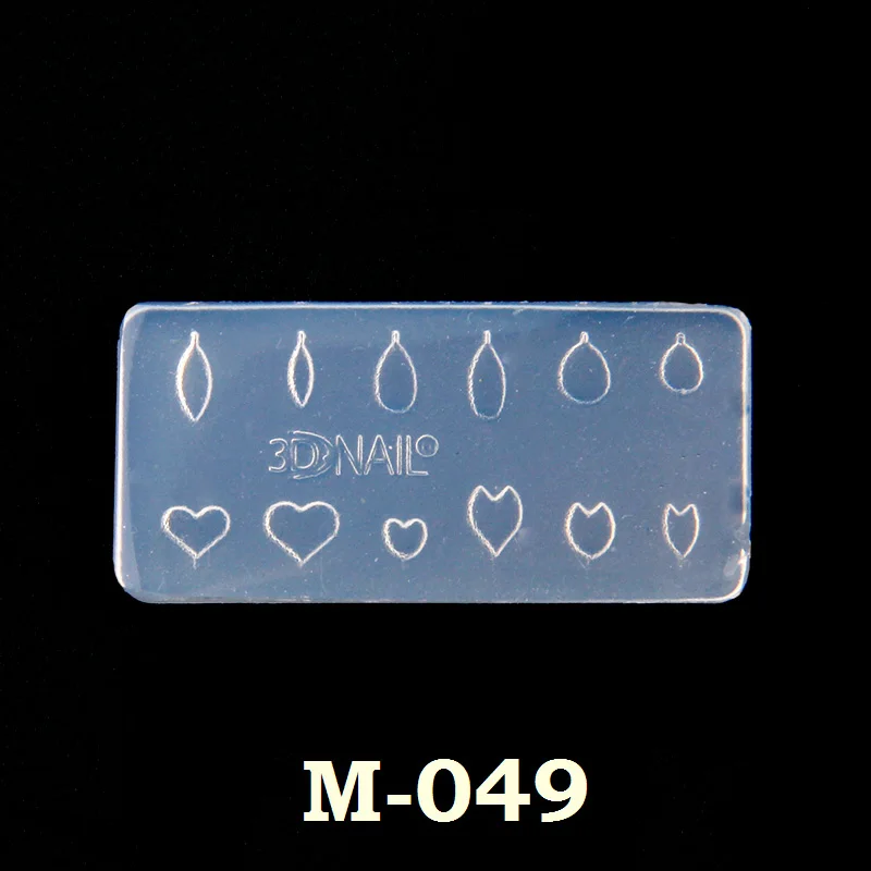 M 049 1 шт. Красивая силиконовая форма для дизайна ногтей 28 дизайнов прочная 3D стерео кристальная резная форма Хрустальный порошок резной инструмент для дизайна ногтей - Цвет: M 049