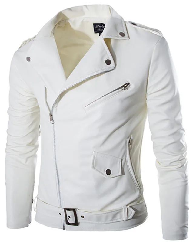 Popular Mens White Leather JacketsBuy Cheap Mens White Leather Jackets