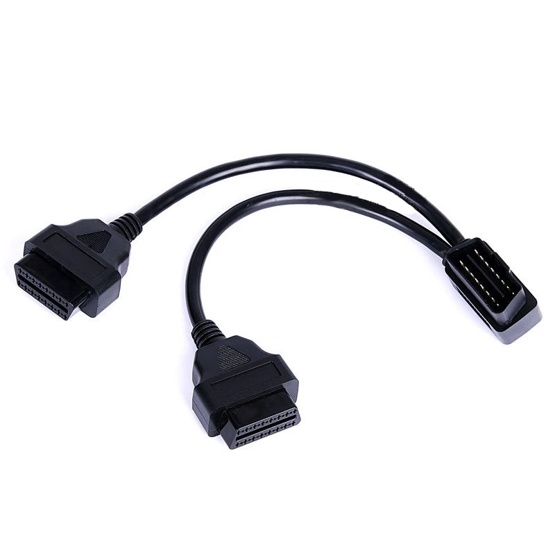 

OBD2 one-two extension cord elbow 90 ° plug transfer wiring material 16-pin 16 core Car repair test line