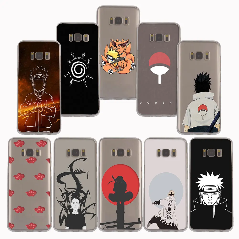 

YIMAOC 55z Anime Naruto Uchiha Sasuke Soft TPU Case for Samsung Galaxy J5 J7 A5 2017 J3 2016 A8 2018 Note 8 S7 edge S8 S9 Plus