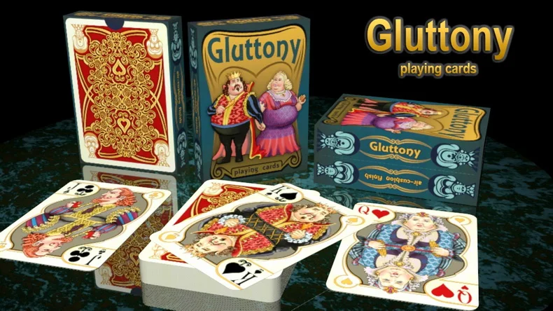 Gluttony колода игральные карты для покера Размер USPCC Custom Limited Editon новые Запечатанные Волшебные трюки