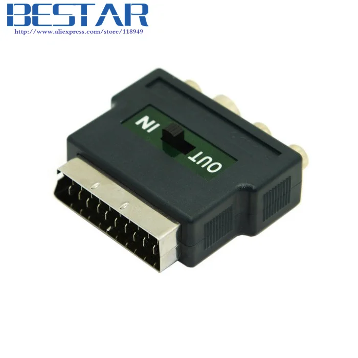 Аудио видео композитный 3 RCA AV & S Video 4Pin to Scart 21pin адаптер для Microsoft Xbox Europe HDTV|scart s-video|av