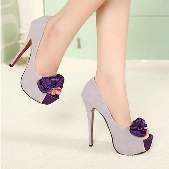High heeled shoes sexy open toe thin heels single shoes 2013 bow