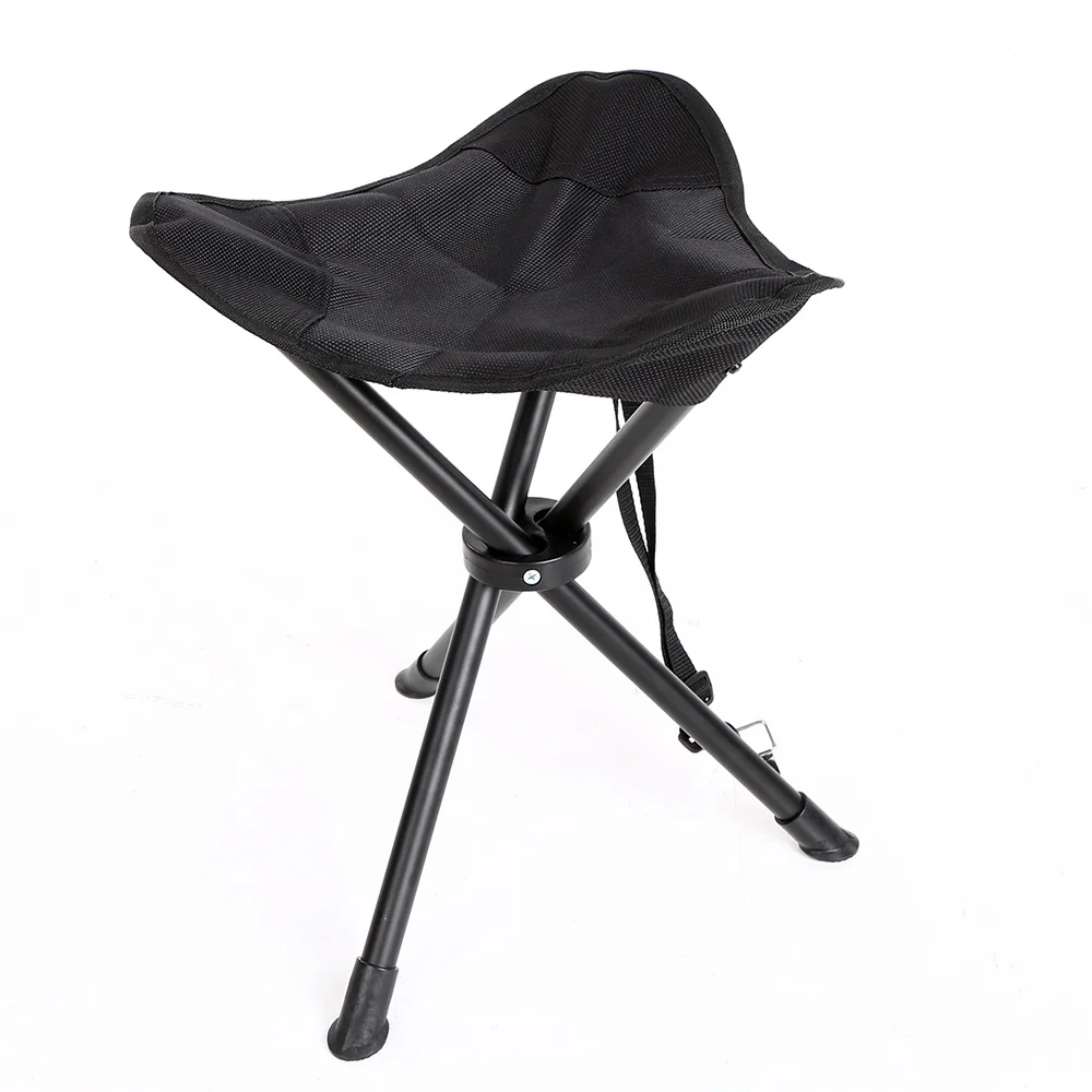 Portable Foldable Fishing Chair Stool Rest Seat Camping Tripod Folding Chair Slacker Backpack