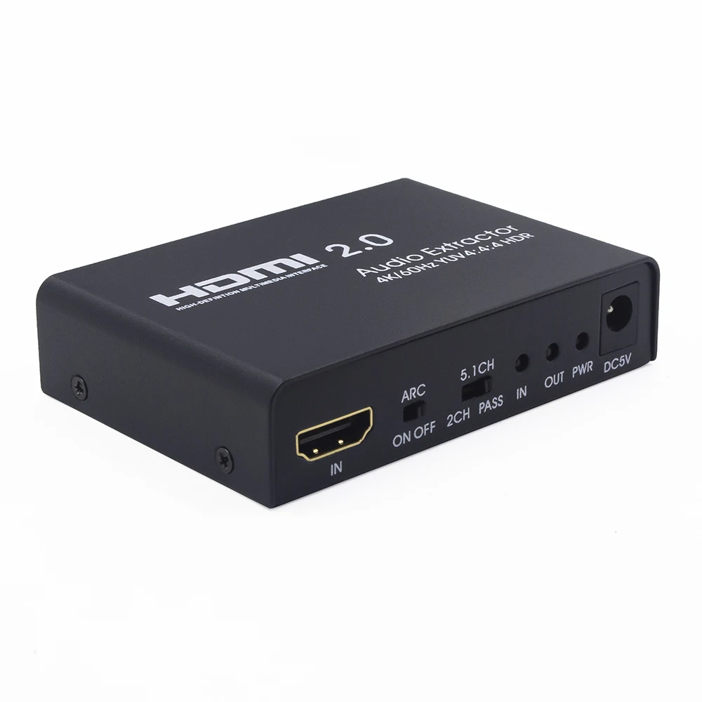 EarRise HDMI 2 0 аудио экстрактор 4K 60 Гц 5 1 ARC сплиттер к оптический TOSLINK SPDIF| |