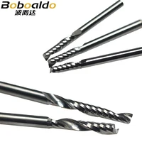 cnc קאטר 3.175mm 1 פיסות הנתב חליל ספירלה CNC טחנת סוף MDF Fresa כרסום קאטר סדרת AA AAA אקריליק נחושת אלומיניום נחושת פרייזר (3)