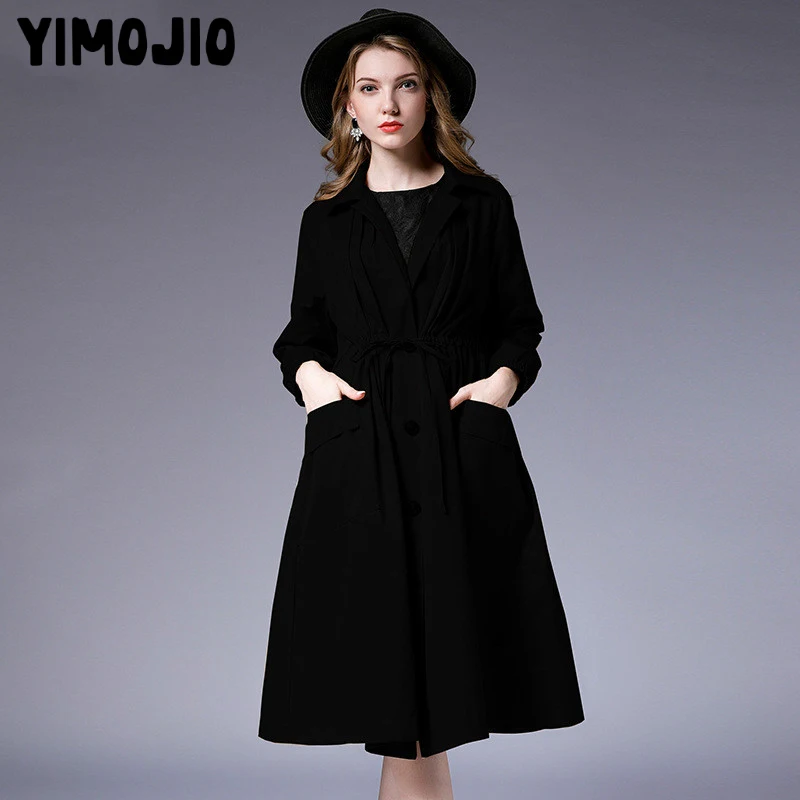 Trench coat Long Trench Spring coat women Casual Slim Trench coat for women Elegant Outside X-long Skirt coat Streetwear Ladies