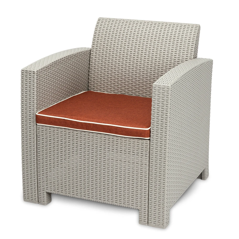 Weather Outdoor Patio Garden Furniture Sofa Gray White Weather Outdoor Patio Garden Furniture Sofa Gray White