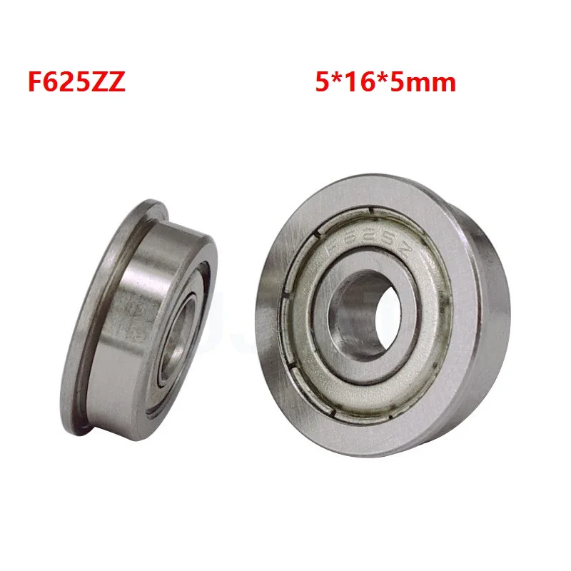 20 шт./50 шт./100 шт. F625ZZ F625Z F625 Z ZZ F625-ZZ 5x16x5 мм Миниатюрный фланцевый шарикоподшипник с