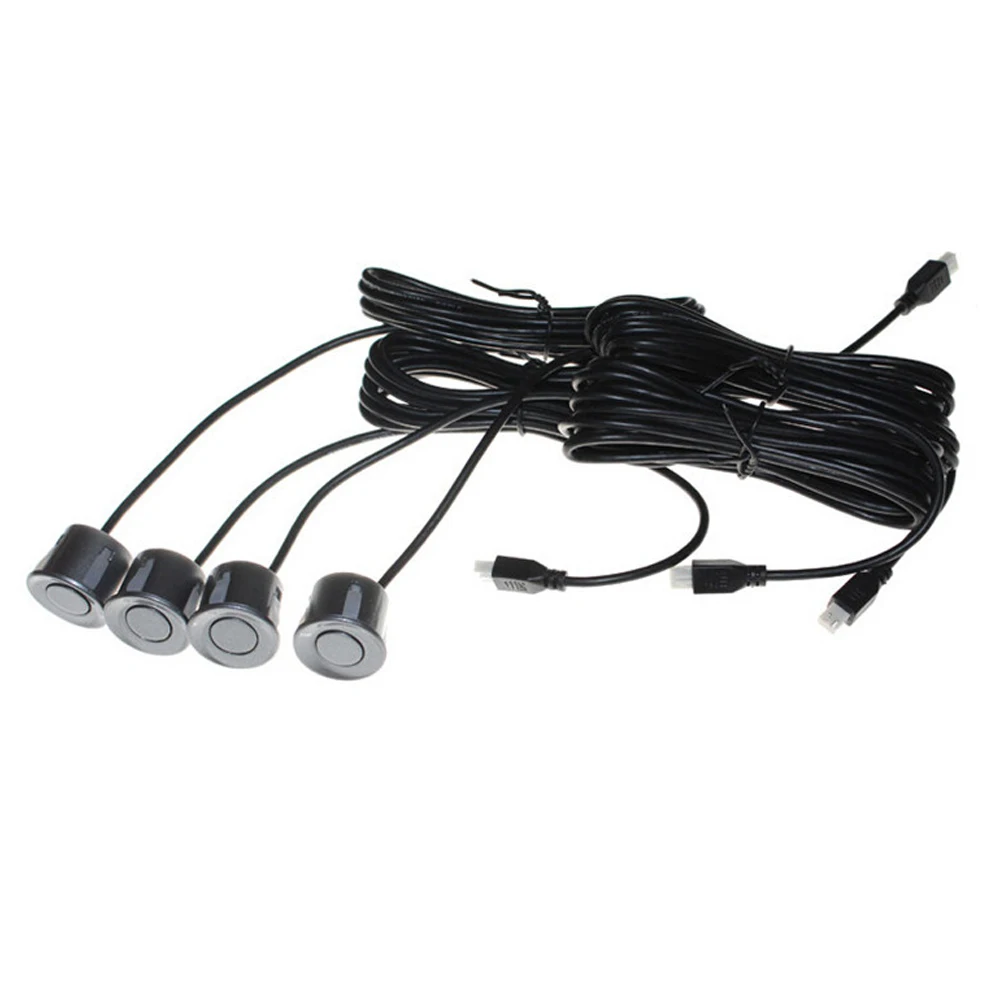 New Parking Sensor Blue Screen Car Parking Assistance 4 Sensors And Led Display Reverse Backup Radar Monitor Detector System