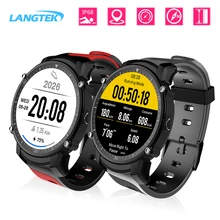 LANGTEK FS08 Bluetooth Smart Watch Waterproof IP68 Swim GPS Sports Wristwatch Fitness Tracker Stopwatch Heart Rate Monitor Clock