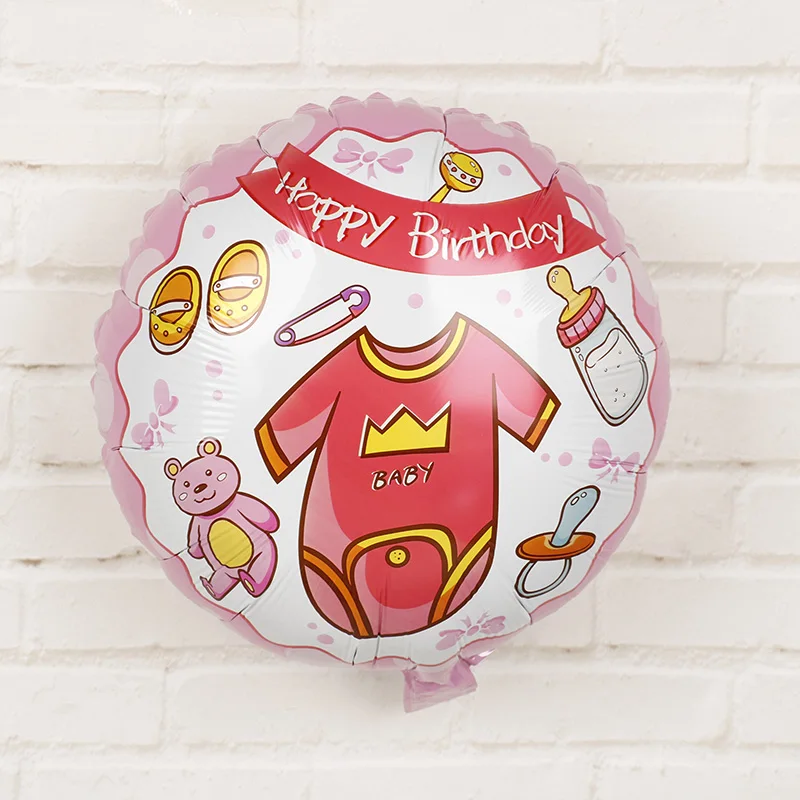 18 дюймов BabyShower мальчик девочка фольга воздушные шары для дня рождения вечерние украшения Дети крестины подарок гелиевые шары вечерние fovors 20шт - Цвет: 18R00802 red