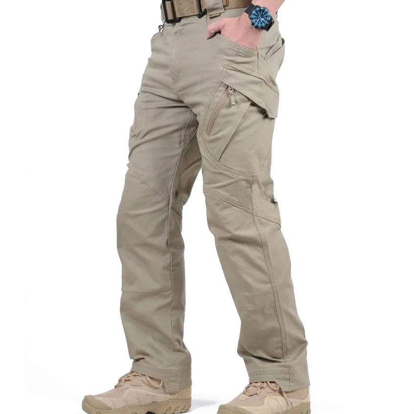 

IX9 City Tactical Cargo Pants Men Combat SWAT Army Military Pants Cotton Many Pockets Stretch Flexible Man Casual Trousers XXXL