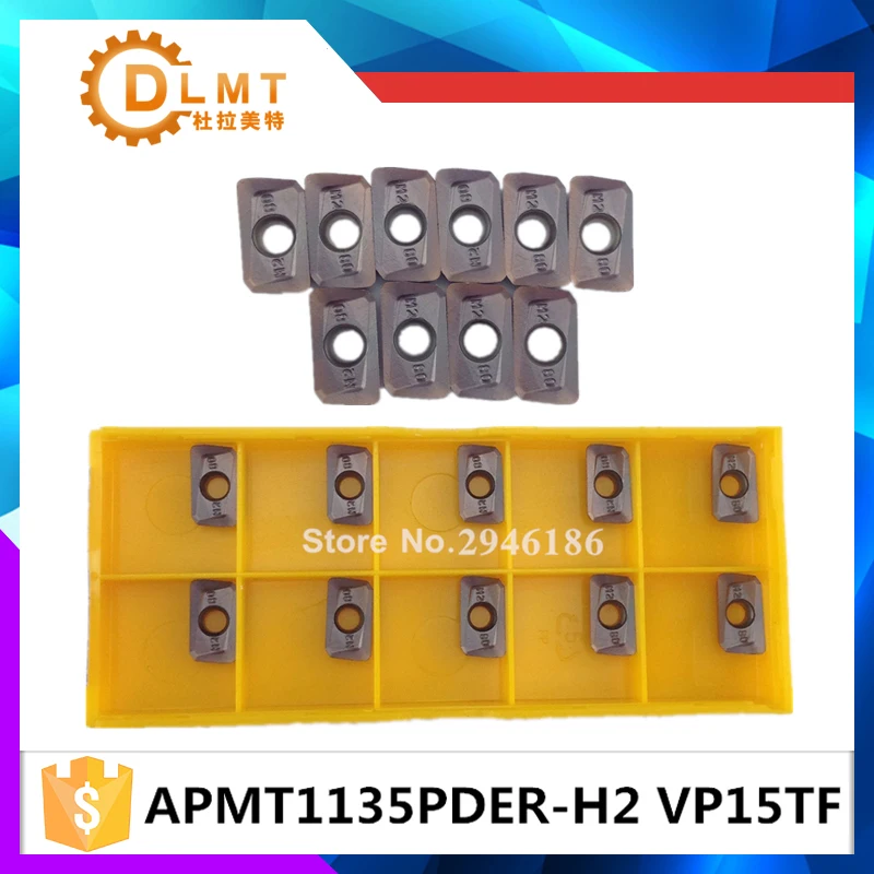Вставки APMT1135PDER M2 VP15TF твердосплавные фрезерные для стали/чугуна грубая