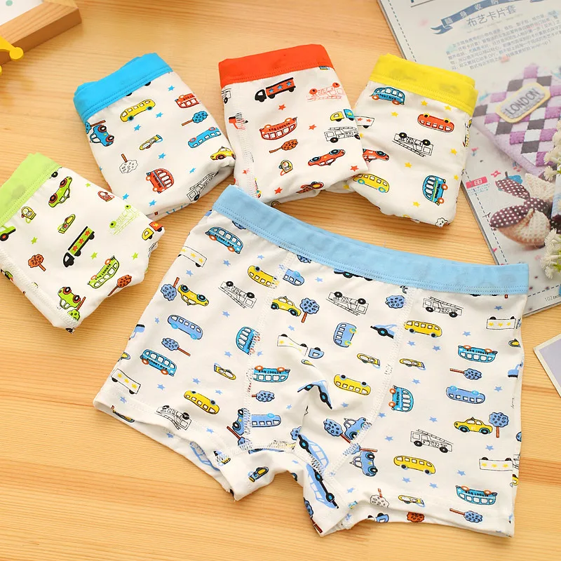 

Underwear for Boys 5pcs/set 2019 The Boy's Pants Newly Kids Modal Boy Briefs Underwear Cartoon Cars Pantie Boxers Boys