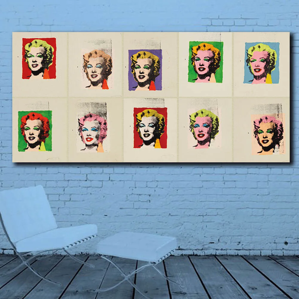 Ten works Andy Warhol  Marilyn 4