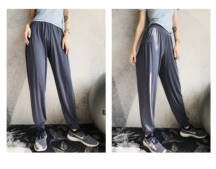 Sports Pants Women Loose Yoga Pants Sports Trousers Exercise Fitness Running Jogging Loose Workout Sport Pants Hip Hop Dance