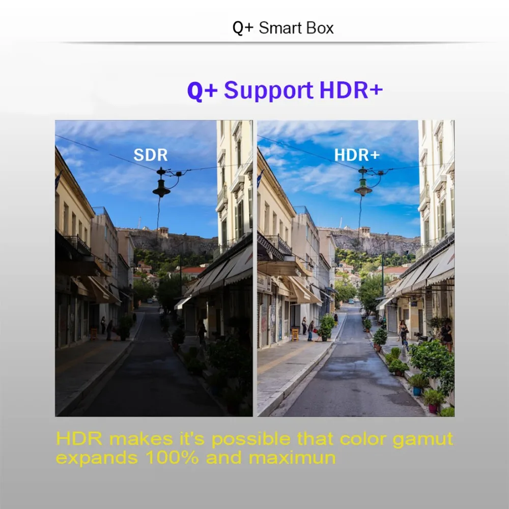 Q Plus Android9.0 ТВ коробка с 1 год QHD ТВ + IP ТВ код подписки 6K HD 3D медиаплеер Европа IP ТВ телеприставка Abonnement ТВ коробка