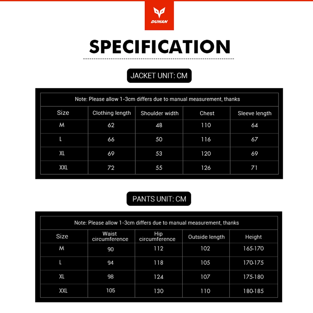 DUHAN мотоциклетная куртка защитная Экипировка для мотокросса для гонок по бездорожью Куртка бронежилет+ штаны для верховой езды комплект одежды
