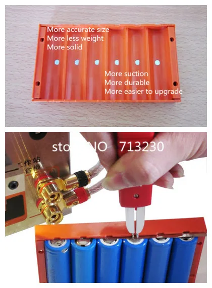 Universal Strong Magnetic 18650 Battery Fixture Spot Welding Clamp Fixation Mold