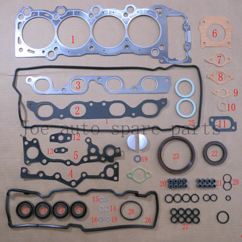 Полный комплект прокладок двигателя 2TZ 2TZFE для Toyota ESTIMA PREVIA 2.4L 2438CC 1990 2000 04111 76071 50136900
