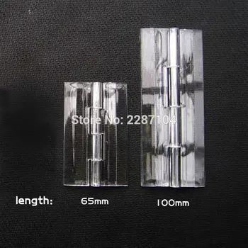 

Clear Transparent Acrylic Plastic Display Furniture Cabinet Door Window Box Case Hinge Piano Plexiglass Hinge 65mm 100mm 150mm
