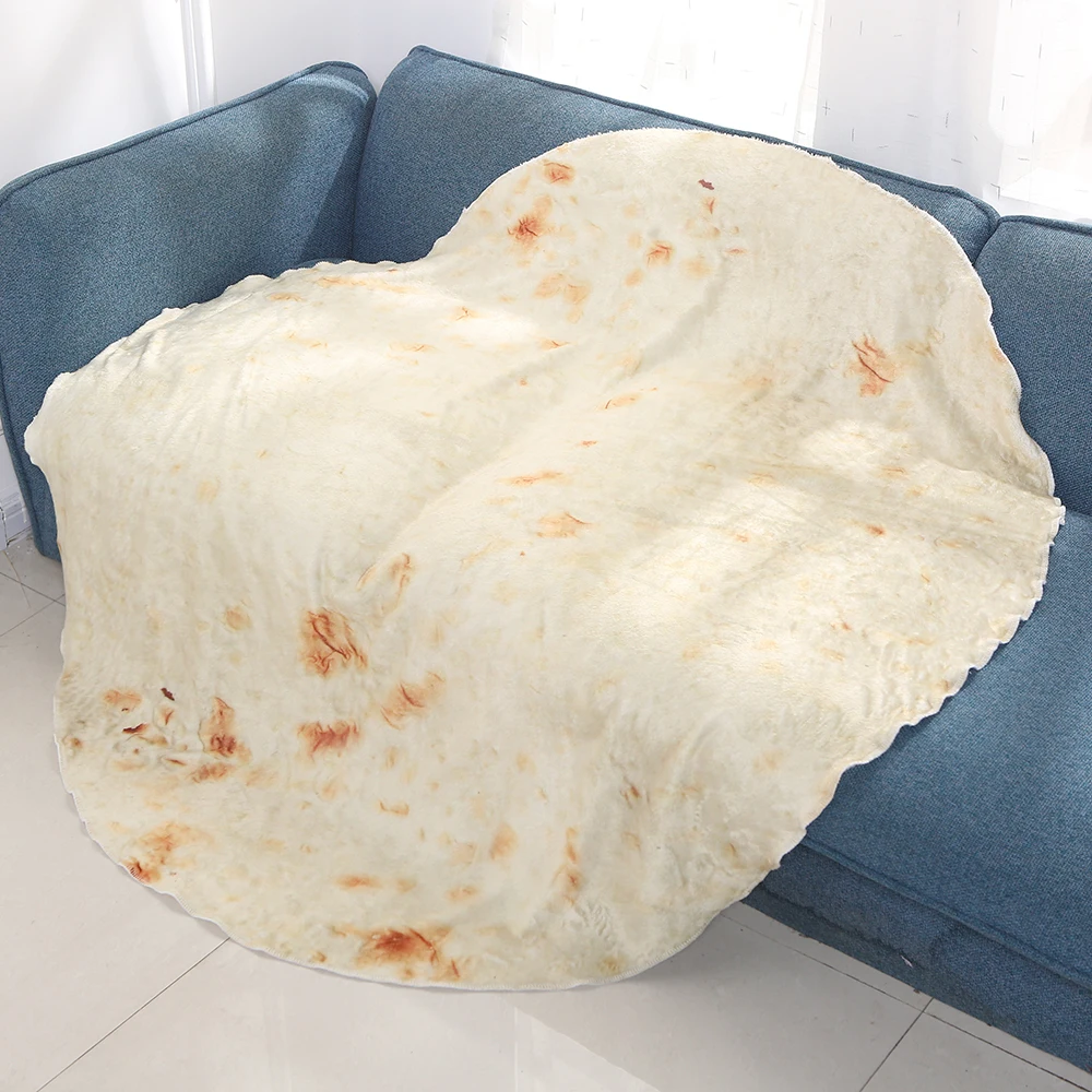 Кирпичное одеяло Tortilla шерпа плед человека мексиканское Burrito флисовое мягкое