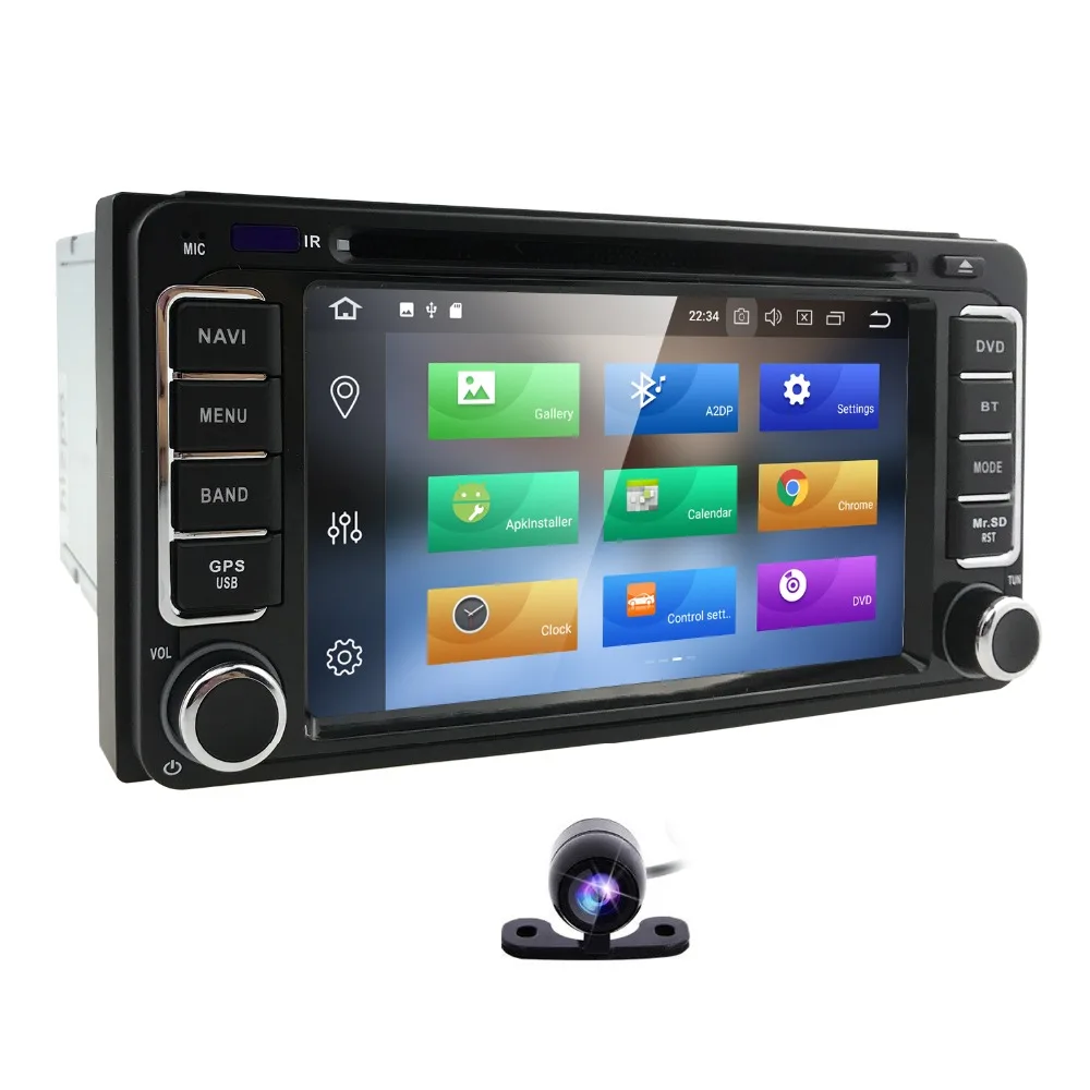 2 din Автомагнитолы Android 8 0 dvd плеер автомобиля для Toyota Hilux RAV4 Land cruise 100 COROLLA 150 Prado 120 yaris