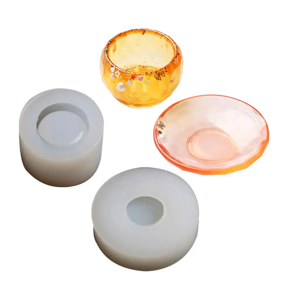 DIY Small Dish/Bowl Shape Silicone Mold Transparent Silicone Mould Cake Decoration Tools