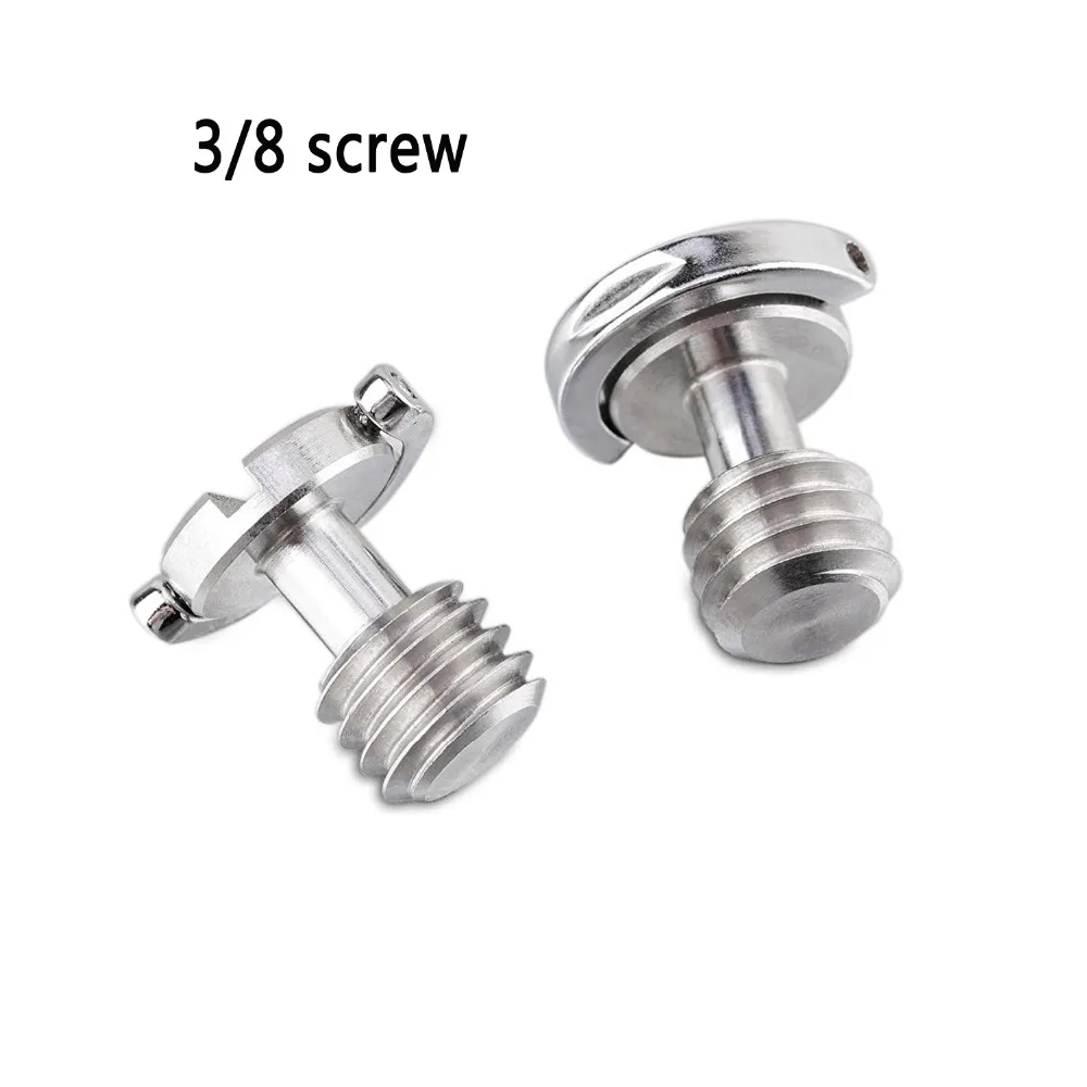 

Universal standard 3/8" quick mounting screw for cameras, tripods, camera rails, brackets, flash mounts, universal hand screws