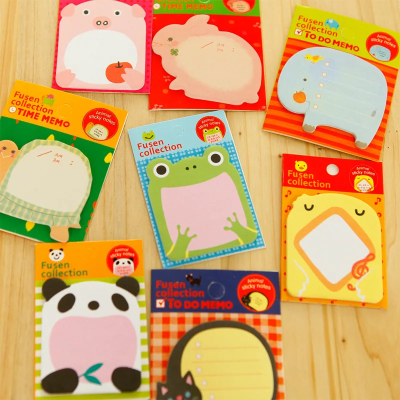 

Creative Stationery Forest Animal Paradise Series Cute Paper Memo Pad / Sticker Post Sticky Notes Notepad School Office Supplies