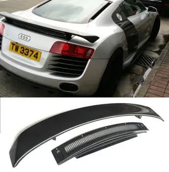 

Carbon fiber CAR REAR WING TRUNK SPOILER FOR Audi R8 GT V8 V10 2008 2009 2010 2011 2012 2013 2014 2015 BY EMS