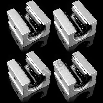 

CNC Router DIY Parts SBR16UU Linear Ball Bearing Block 4 Units Shaft ID=16mm