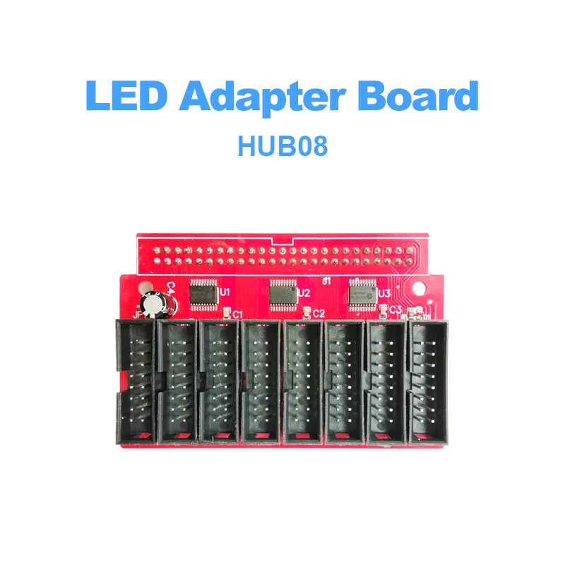 

HUB08 board , Single & double color full-color LED screen display control card data transfer board, P10 led screen hub08 Port
