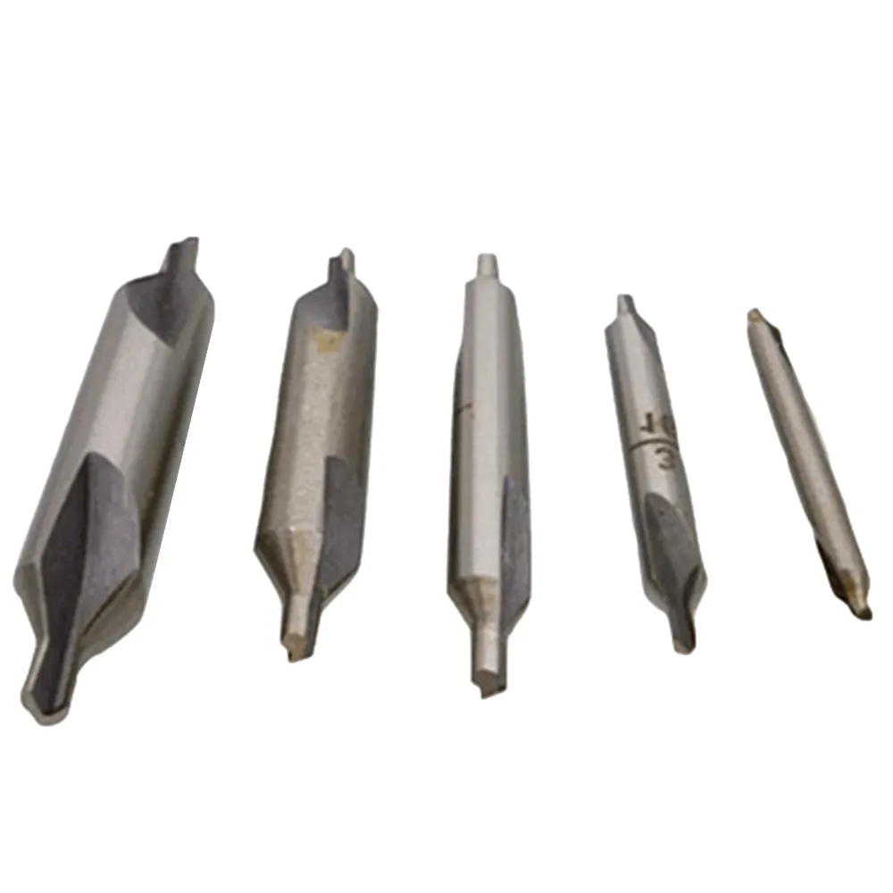 

5pcs HSS 60 Degree Center Drill Combined Drill Countersink Lathe Tool Set 1/8" 3/16" 1/4" 5/16" 3/8" 1mm 1.5mm 2.5mm 3.15mm 5mm
