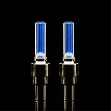 Hot ! High Quality Cycling Bike Accessories 2pcs Bike Bicycle Car Wheel Tyre Tire Valve Cap LED Neon Flash Lamp Wholesale Feb 16