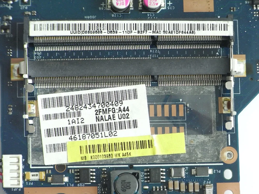 K000103980 материнская плата для ноутбука Toshiba Satellite L670D L675D nalae U01 LA-6053P