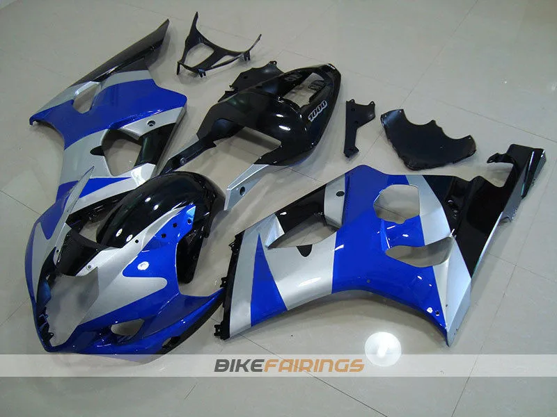 ABS литья под давлением Мотоцикл Обтекатели наборы для Suzuki GSX-R1000 K3 2003 2004 03 04 обтекатель кузова холодный синий серебристый