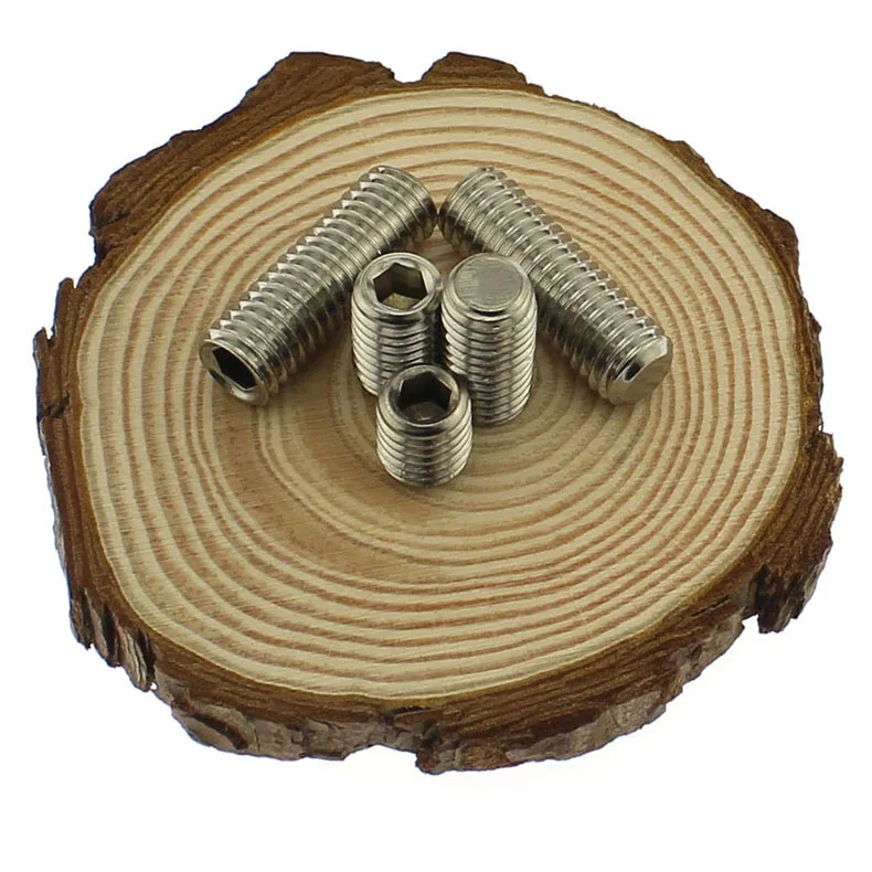 304 из нержавеющей стали с плоским концом установочных винтов/штифты винтовые/DIN913