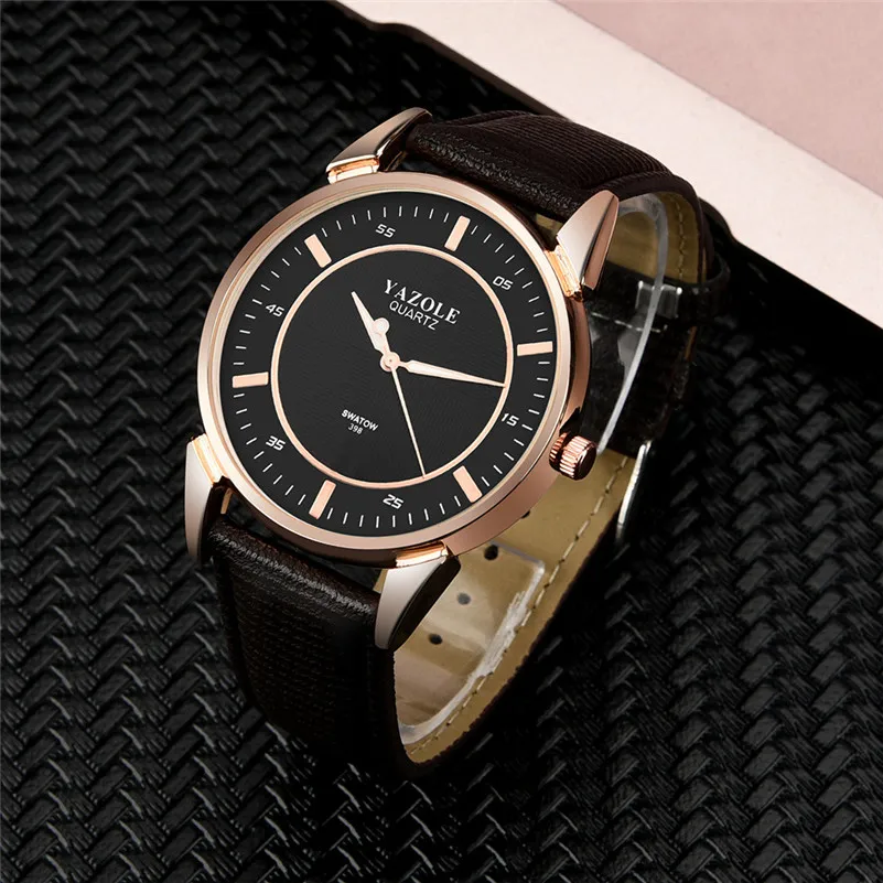 New Listing Luxury Men Watch Fashion Male QuartzWatch Round Leather Band Analog Quartz Wrist Watch Clock relogio masculino M22 (6)