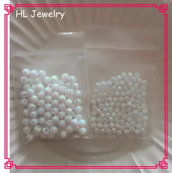 

200PCS/Lot White Opal Beads 3mm & 4mm Lab Created Fire White Opal Beads Hot Sale