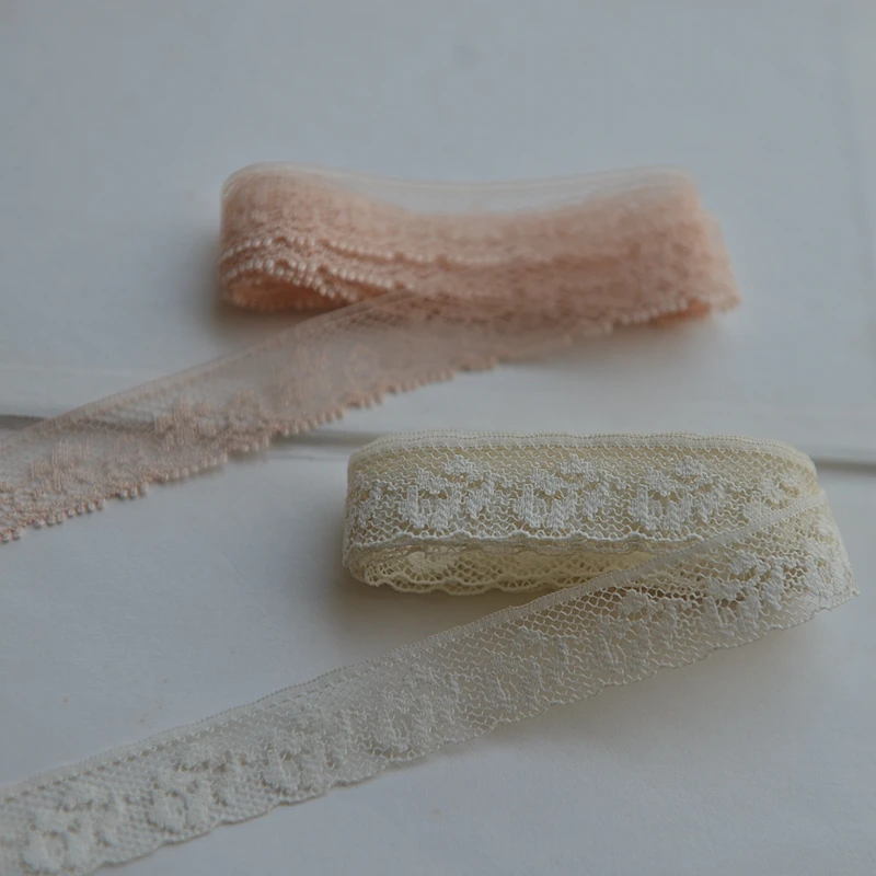 

Width 1.8cm Handmade Ribbon Baby Clothes Lace Accessories Smooth Chemical Fiber Polyester Lace Clothing Handmade Materials 1M