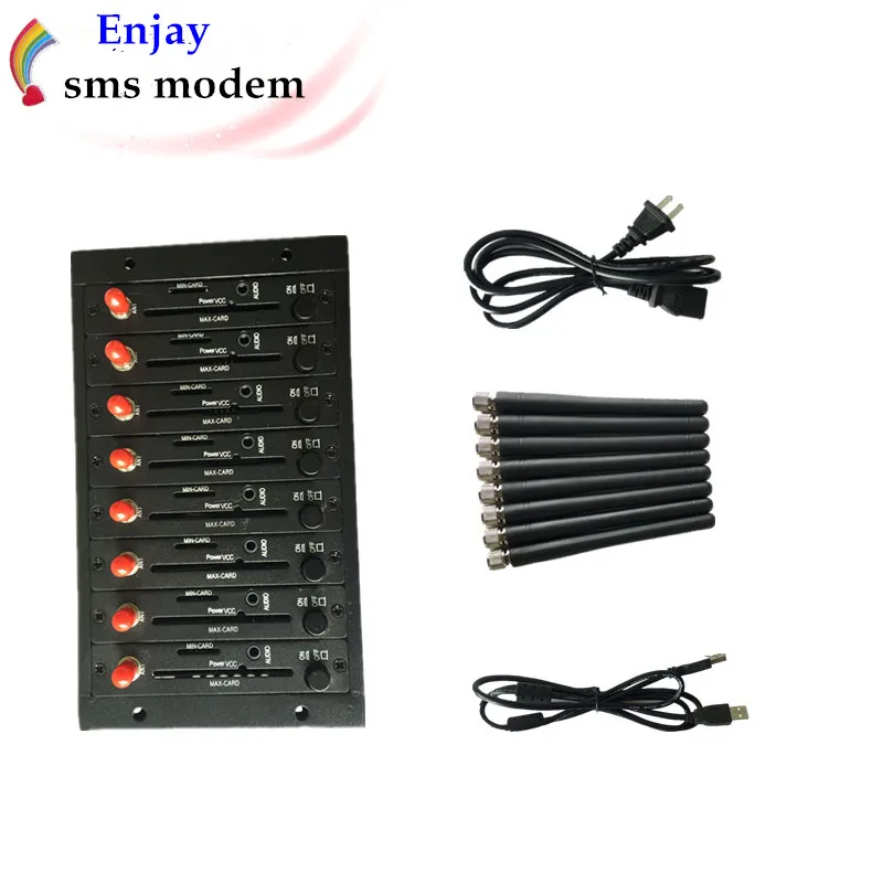 8 портов USB Gsm Sim Wavecom q2406A модем пул с высокой скоростью 900/1800 МГц sms/ussd/по команде |